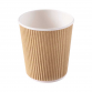 Kraft Ripple Coffee Cup Without Lid 4 Oz 10 Pieces